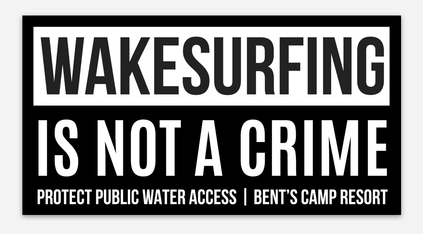 Wakesurfing Sticker