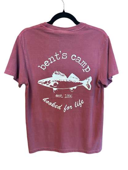 Hooked For Life Walleye Pocket Tee